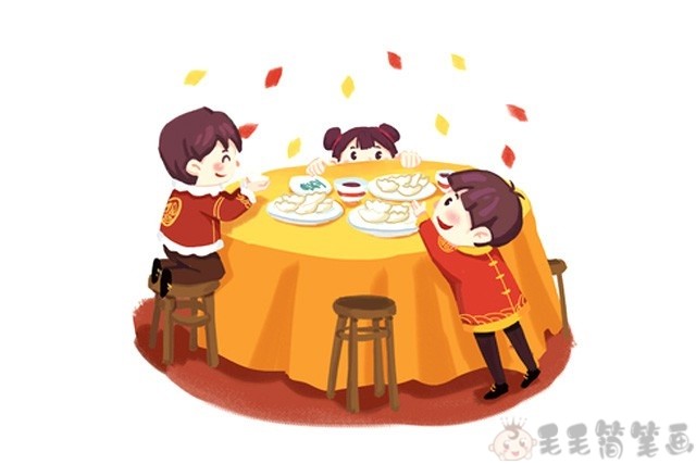 2020喜迎春节儿童简笔画组图