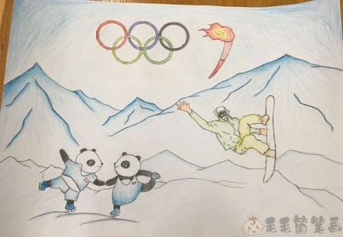 2022冬奥会手抄报图片模板