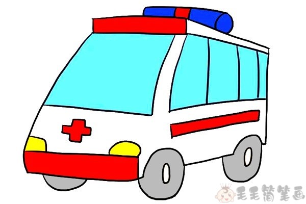 儿童简笔画救护车教程救护车儿童画怎么画
