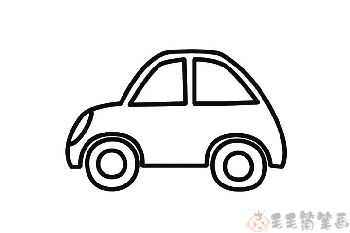 小汽车儿童简笔画图片
