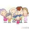 幸福一家人彩色儿童画
