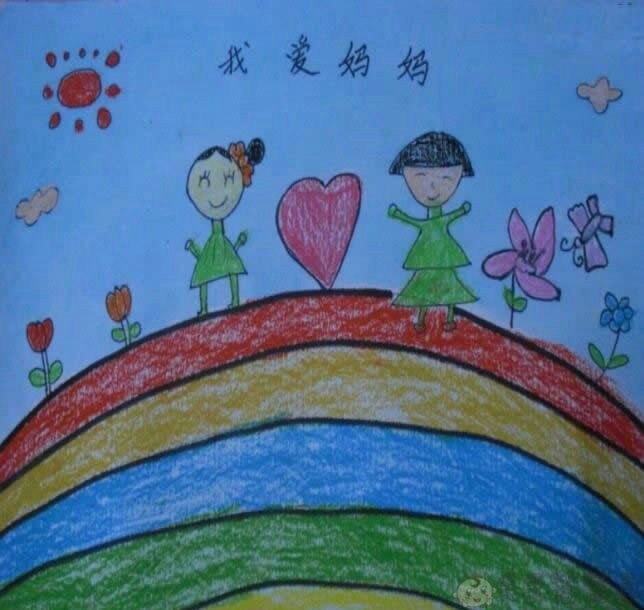 感恩母亲节幼儿园绘画作品