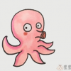 章鱼儿童简笔画,章鱼儿童画教学步骤
