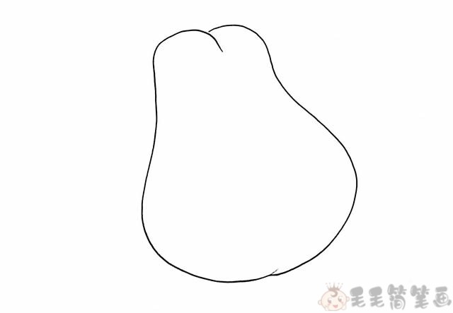 梨子简笔画绘画教程步骤图