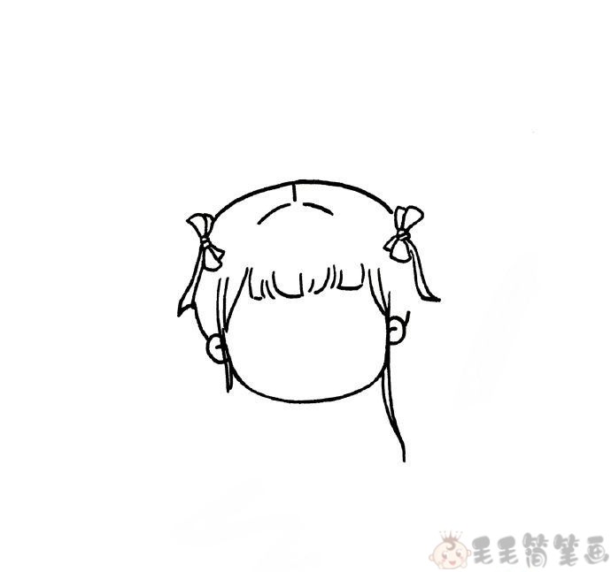温柔可爱的古代女子简笔画