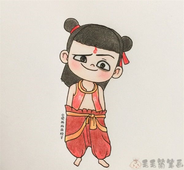 哪吒简笔画哪吒绘画教程