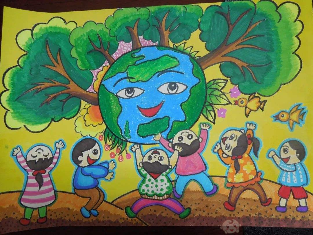 环保主题幼儿绘画作品一等奖