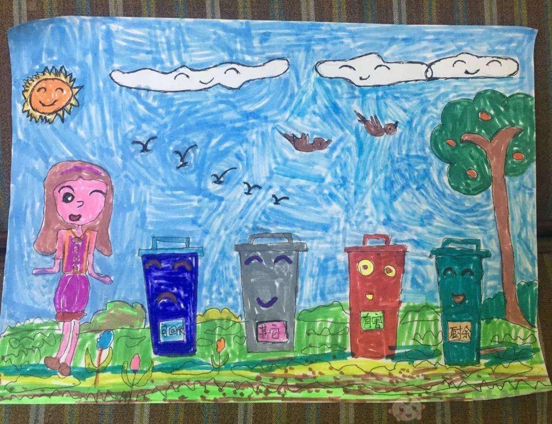 环保主题幼儿绘画作品一等奖