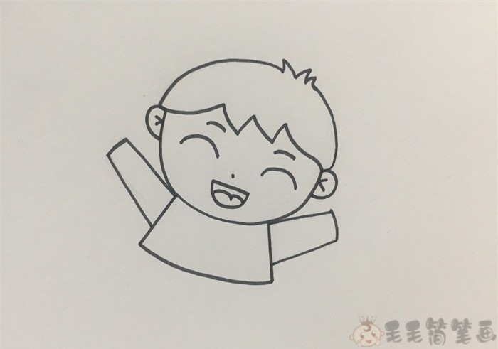 小男孩简笔画4