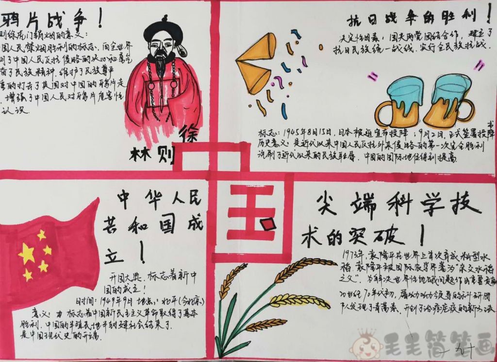 中学生历史手抄报图片模板