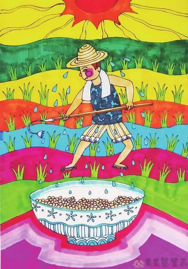 光盘行动美术画光盘行动儿童画