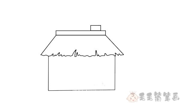 稻草屋简笔画,小房子的简单画法