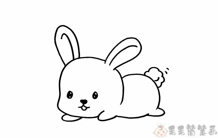 小白兔简笔画兔子的简单画法
