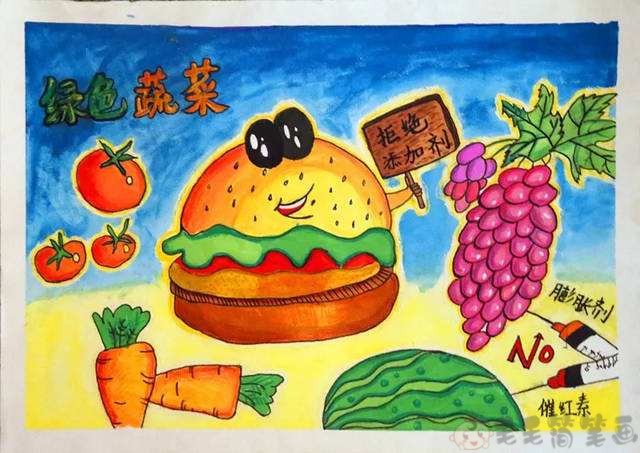 食品安全儿童画大全