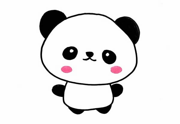 怎么画小熊猫简笔画可爱一步一步教画小熊猫简笔画