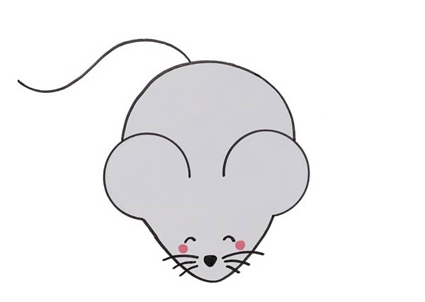 超萌可爱小老鼠简笔画步骤教程小老鼠怎么画简单又可爱