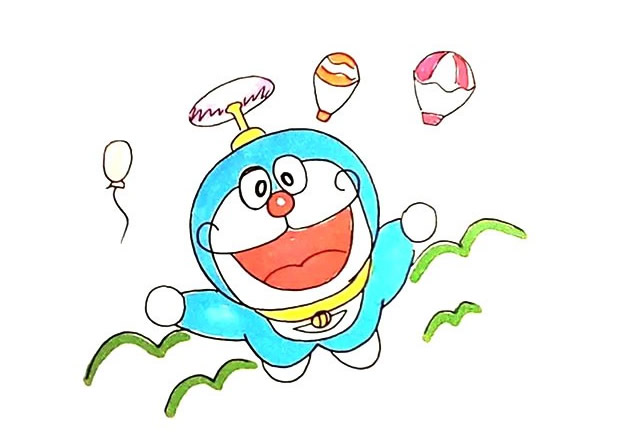 哆啦a梦怎么画开心的哆啦a梦简笔画步骤图解教程