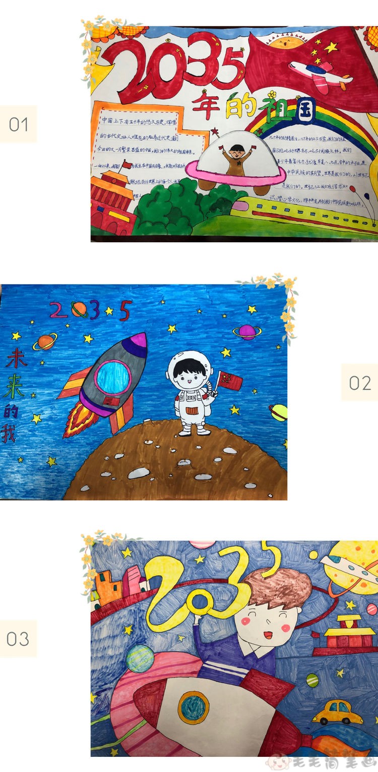 儿童画,关于畅想2035年绘画作品图片,的可前往【儿童绘画