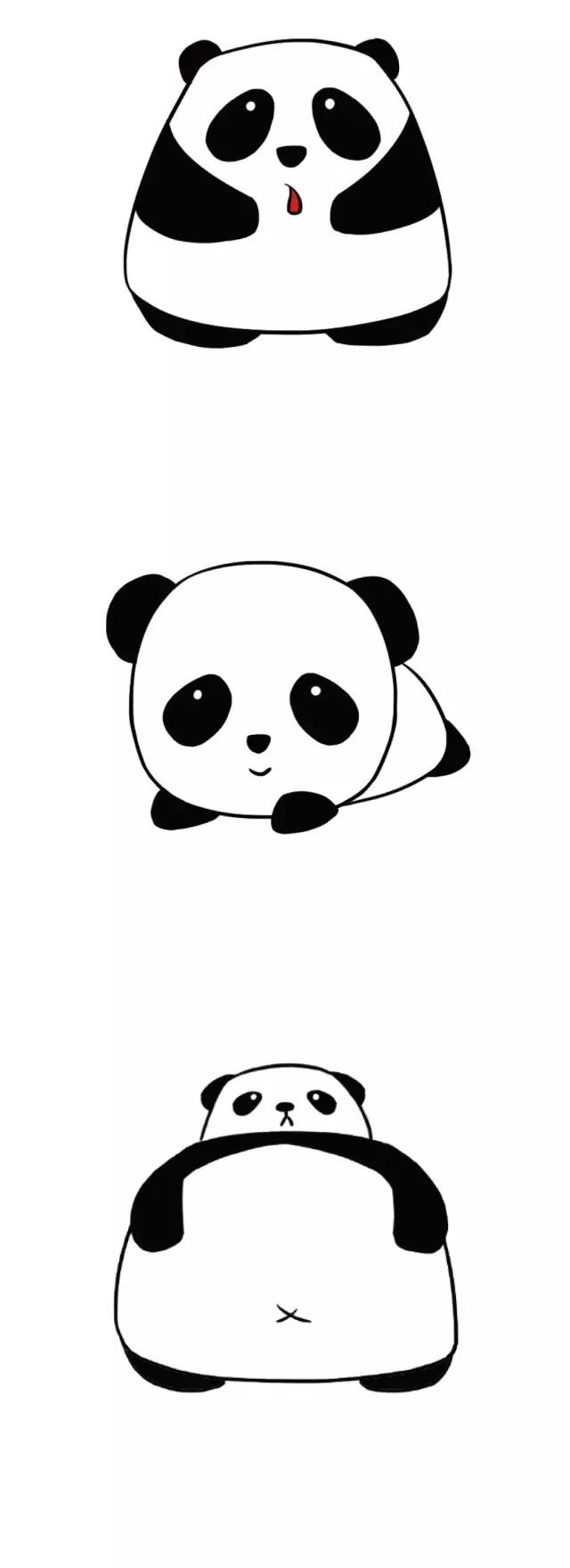熊猫简笔画,教程及图片大全