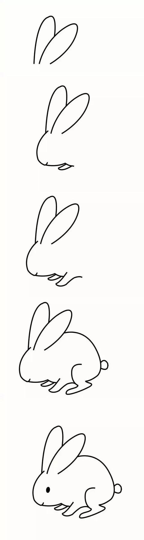 兔子怎么画,简单的小兔子简笔画