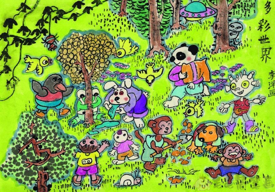生物多样性绘画