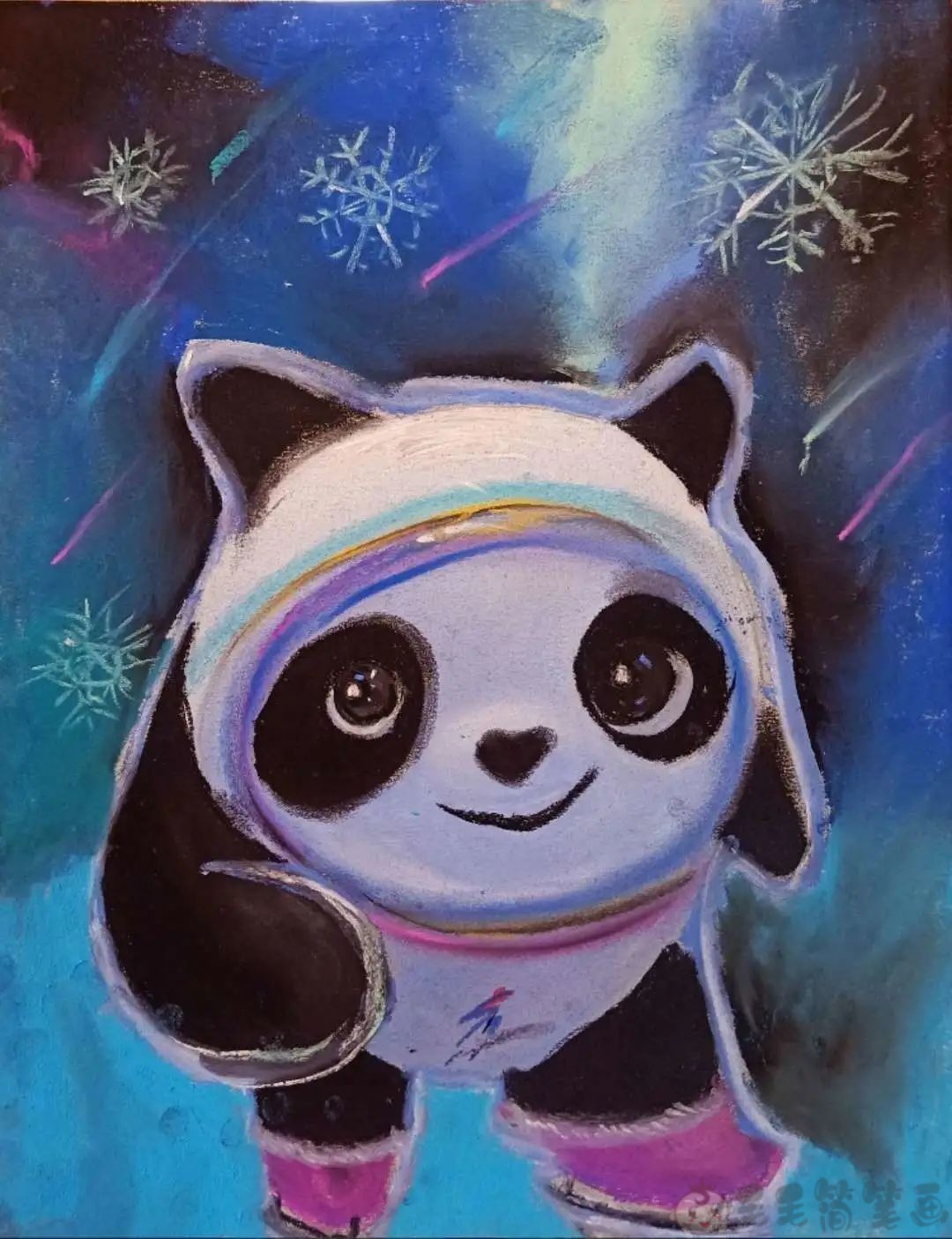 2022北京冬奥会儿童画,冬奥会少儿绘画