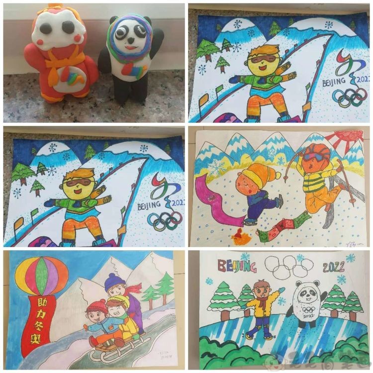 燃情冰雪共迎冬奥绘画组图