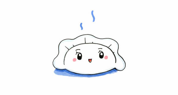 饺子简笔画画法教小朋友画饺子