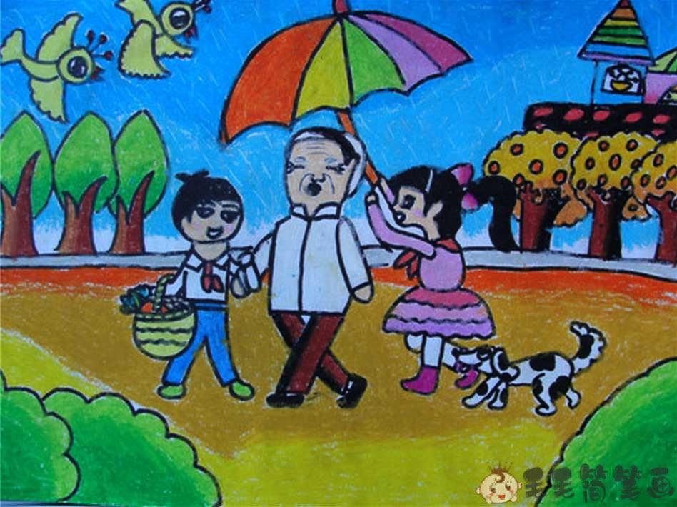 文明礼仪绘画图片大全 毛毛简笔画