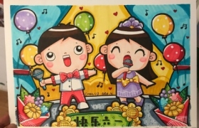 六一儿童画素材图片,六一儿童节绘画作品