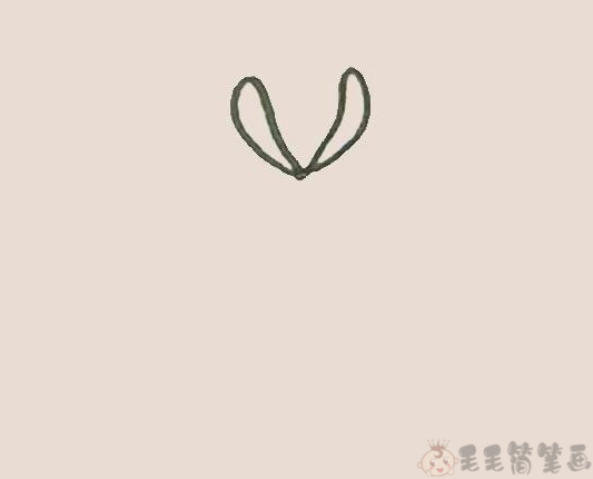 菊花儿童简笔画步骤1