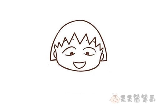 樱桃小丸子简笔画图片3