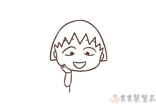 樱桃小丸子简笔画图片4