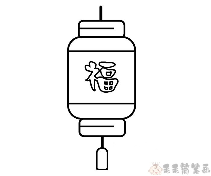 春节红灯笼儿童简笔画教程