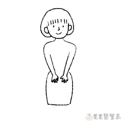 儿童简笔画护士姐姐怎么画