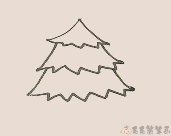 松树儿童画怎么画