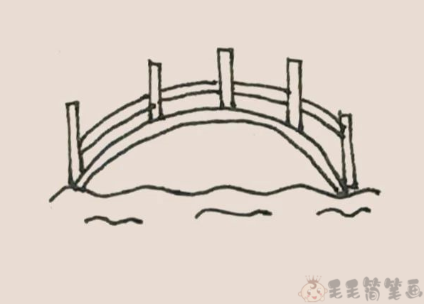 黄河铁桥儿童简笔画图片