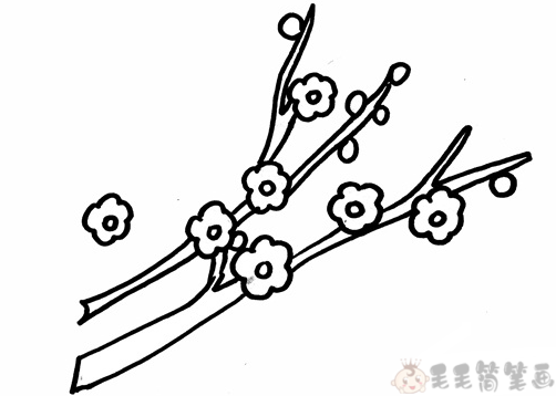 梅花简笔画图片教程
