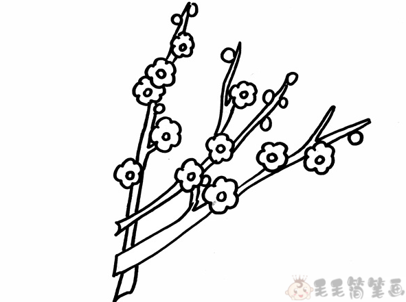 梅花怎么画