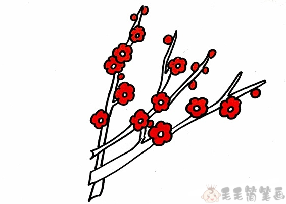 梅花简笔画图片教程