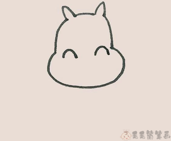 简笔画河马怎么画