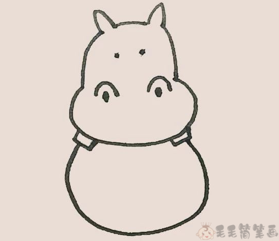 简笔画河马怎么画