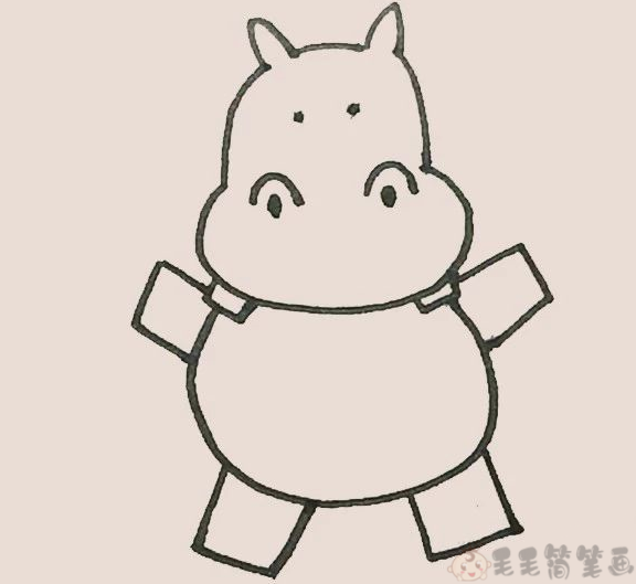 河马儿童画画法