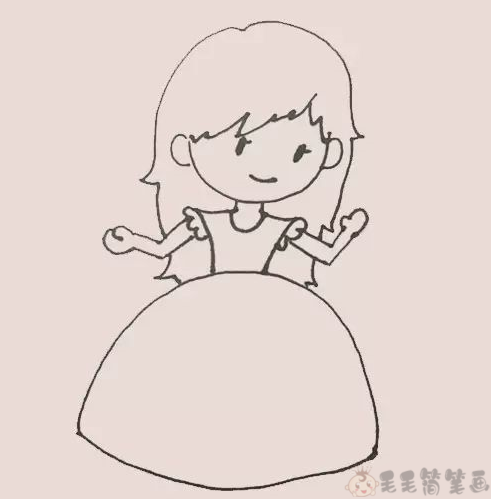 公主简笔画图片