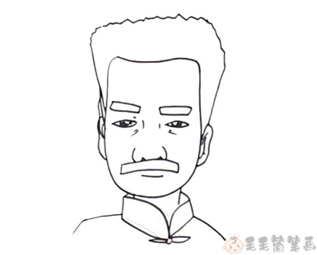 鲁迅的简单画法