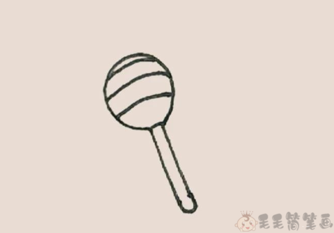 乐器沙锤怎么画
