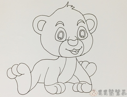 小豹子儿童画教程图3