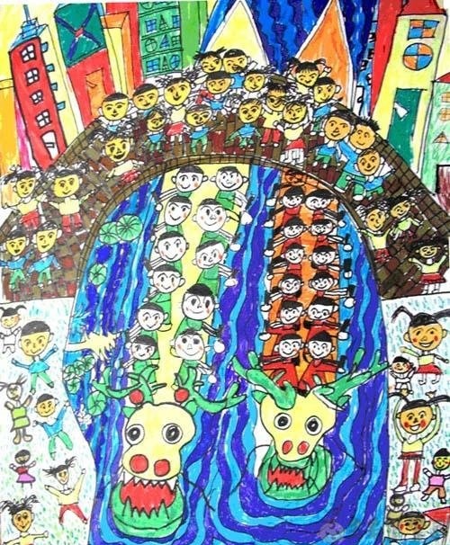 庆端午儿童画图片大全