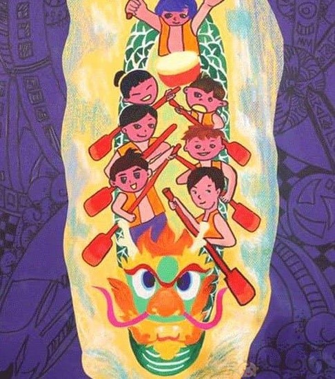 庆端午儿童画图片大全