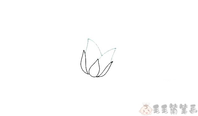 玫瑰花儿童画教程4